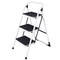 Folding 3-Step Ladder with Sturdy Handgrip and Slip-Resistant Steps